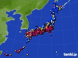 アメダス実況(日照時間)(2023年07月11日)