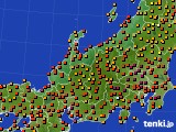 北陸地方のアメダス実況(気温)(2023年07月11日)