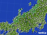 北陸地方のアメダス実況(風向・風速)(2023年07月11日)