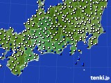 東海地方のアメダス実況(風向・風速)(2023年07月11日)