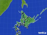 北海道地方のアメダス実況(降水量)(2023年07月12日)