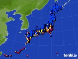 アメダス実況(日照時間)(2023年07月12日)