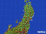 2023年07月12日の東北地方のアメダス(気温)
