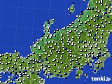 北陸地方のアメダス実況(風向・風速)(2023年07月12日)