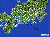 東海地方のアメダス実況(風向・風速)(2023年07月12日)