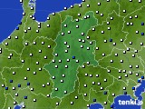 2023年07月12日の長野県のアメダス(風向・風速)