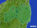 福島県のアメダス実況(日照時間)(2023年07月13日)