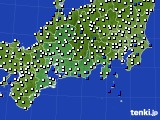 東海地方のアメダス実況(風向・風速)(2023年07月13日)