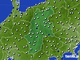 長野県のアメダス実況(風向・風速)(2023年07月13日)