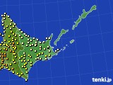 道東のアメダス実況(気温)(2023年07月14日)
