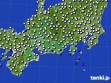 東海地方のアメダス実況(風向・風速)(2023年07月14日)