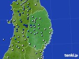 岩手県のアメダス実況(降水量)(2023年07月15日)