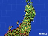 2023年07月15日の東北地方のアメダス(気温)