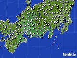 東海地方のアメダス実況(風向・風速)(2023年07月15日)