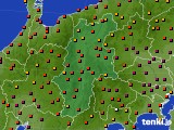 長野県のアメダス実況(気温)(2023年07月16日)