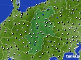 2023年07月16日の長野県のアメダス(風向・風速)