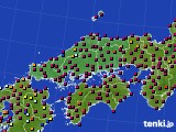 中国地方のアメダス実況(日照時間)(2023年07月17日)