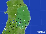 岩手県のアメダス実況(降水量)(2023年07月18日)