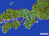 2023年07月18日の近畿地方のアメダス(日照時間)