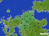 福岡県のアメダス実況(日照時間)(2023年07月18日)