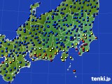 関東・甲信地方のアメダス実況(日照時間)(2023年07月19日)