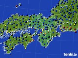 2023年07月19日の近畿地方のアメダス(日照時間)
