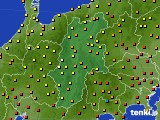 長野県のアメダス実況(気温)(2023年07月19日)