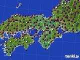 2023年07月20日の近畿地方のアメダス(日照時間)