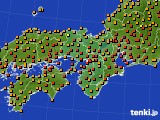 近畿地方のアメダス実況(気温)(2023年07月20日)