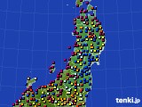東北地方のアメダス実況(日照時間)(2023年07月21日)
