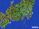 2023年07月21日の関東・甲信地方のアメダス(日照時間)