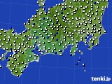 東海地方のアメダス実況(風向・風速)(2023年07月21日)