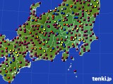 2023年07月22日の関東・甲信地方のアメダス(日照時間)