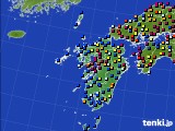 九州地方のアメダス実況(日照時間)(2023年07月22日)