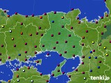 兵庫県のアメダス実況(日照時間)(2023年07月22日)