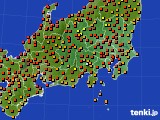 2023年07月23日の関東・甲信地方のアメダス(気温)