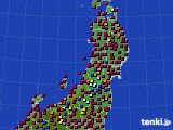東北地方のアメダス実況(日照時間)(2023年07月24日)