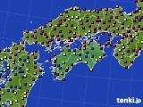 2023年07月24日の四国地方のアメダス(日照時間)