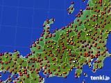 北陸地方のアメダス実況(気温)(2023年07月24日)