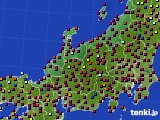 2023年07月25日の北陸地方のアメダス(日照時間)