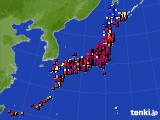 2023年07月25日のアメダス(日照時間)