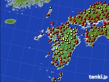 九州地方のアメダス実況(気温)(2023年07月25日)