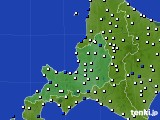 道央のアメダス実況(風向・風速)(2023年07月25日)