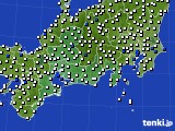 東海地方のアメダス実況(風向・風速)(2023年07月26日)