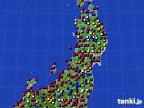 東北地方のアメダス実況(日照時間)(2023年07月27日)