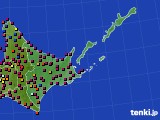 道東のアメダス実況(日照時間)(2023年07月28日)