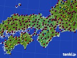 2023年07月29日の近畿地方のアメダス(日照時間)