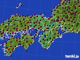 2023年07月30日の近畿地方のアメダス(日照時間)
