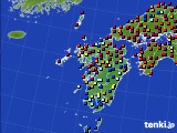 九州地方のアメダス実況(日照時間)(2023年07月30日)
