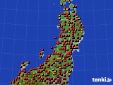 東北地方のアメダス実況(気温)(2023年07月30日)